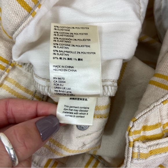 Anthropologie Pilcro Striped Denim Shorts in Yellow
Size 28 - Picture 10 of 11